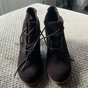 Toms Lunata chocolate Brown Lace Up Bootie